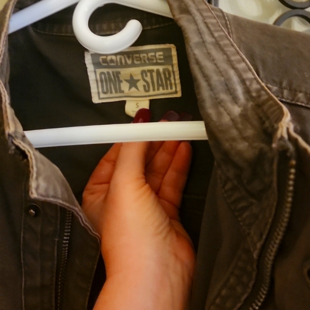 Converse jacket green/dark khaki size small vintage